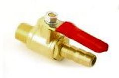 วาล์วลม ทล. 1/4" ก.นอก-หางปลา 5/16" หนา