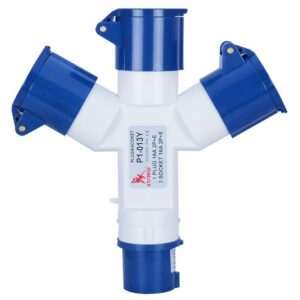 P1-013Y-2 ปลั๊กพาวเวอร์ และเต้ารับ 3 ทาง Sumo # P1-013Y (16A) 2 สาย 3 ขา