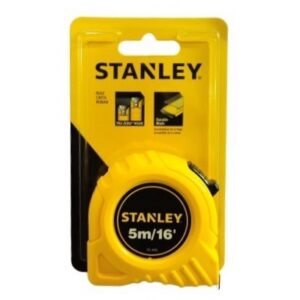 ตลับเมตรพลาสติก STANLEY 5 ม. เหลือง (30-496)
