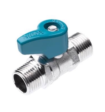 มินิบอลวาล์ว SANWA 1/2" เกลียวนอก-นอก