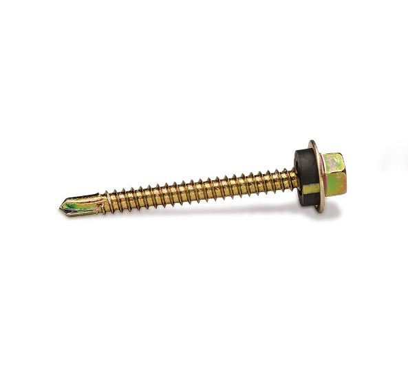 สกรูปลายสว่าน ยิงหลังคา(เหล็ก) สกรูปลายสว่านยิงหลังคา (เหล็ก). 10 x 2-1/2" สีรุ้ง