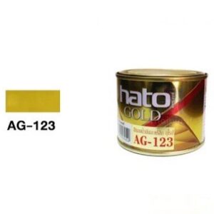 สีทอง HATO จิ๋ว สีทองอะคริลิค HATO 1/4 ปอนด์ AG-123