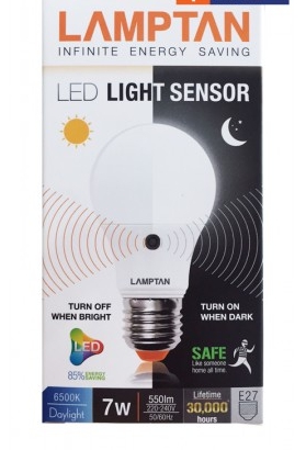 หลอดแสงอาทิตย์ LED แลมป์ตัน 7W Daylight หลอดแสงอาทิตย์ LED แลมป์ตัน 7W Daylight