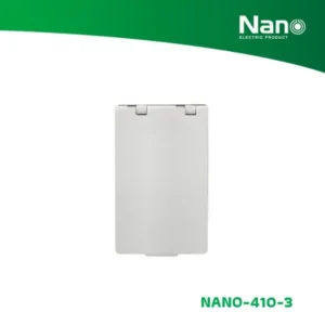 หน้ากากกันน้ำ Nano 410-3 ช่อง รุ่นใหม่ สีขาว