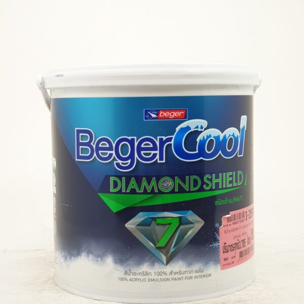 สีทาฝ้า Beger cool all plus ถัง 18 ลิตร #I-3599 สีเทา (Smoky White)