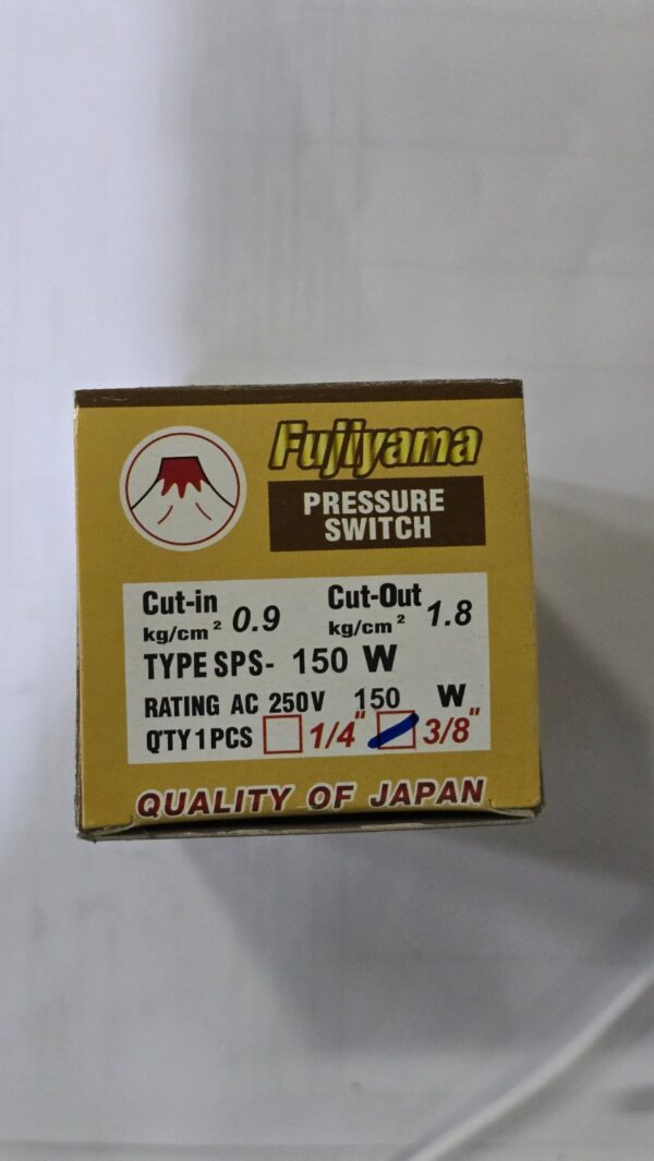 KD-EL-BC-05058-3 สวิตช์ปั๊มออโต้ FUJIYAMA 150W x 3/8" (สวิทซ์)