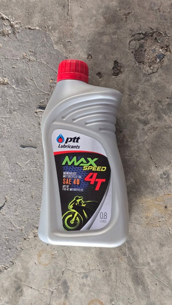 KD-PC-LB-11534 น้ำมันเครื่อง PTT Max Speed SAE #40 4T ขนาด 0.8 ลิตร