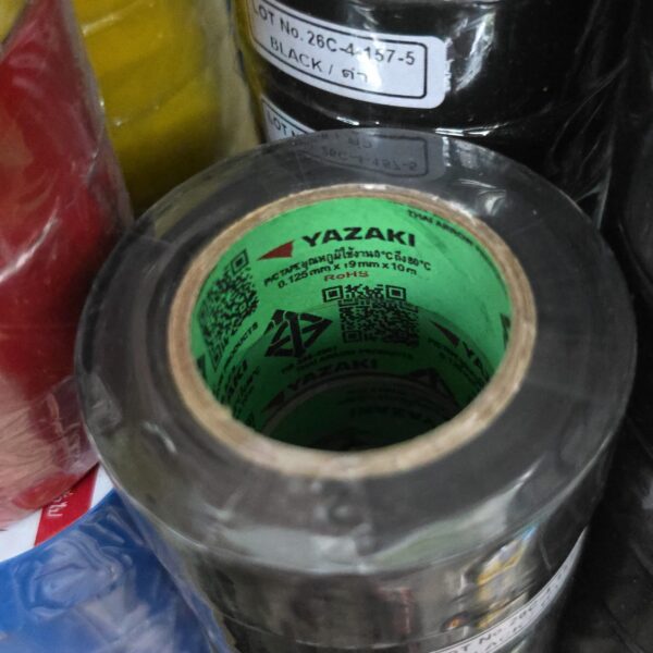 เทปพันสายไฟ THAI YAZAKI สีดำ